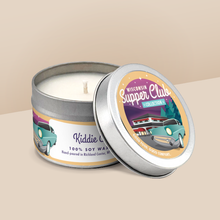 Load image into Gallery viewer, Kiddie Cocktail soy candle in a 4 oz travel tin, from the Wisconsin Supper Club Collection by Angela Rose Studios.