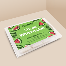 Load image into Gallery viewer, Sliced Watermelon soy wax melt with 6 cubes, from the Signature Collection by Angela Rose Studios.